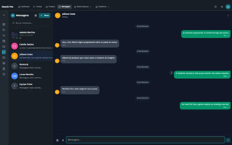 Comunicação Integrada — OneckPro